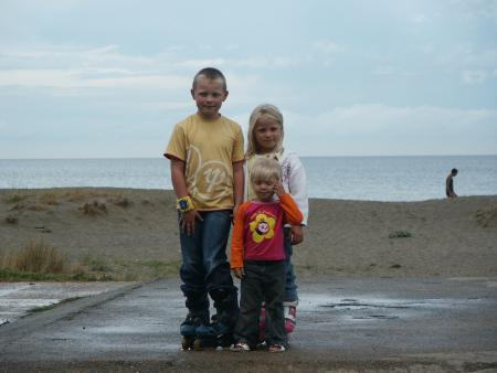 Hugo Melissa et devant capucine